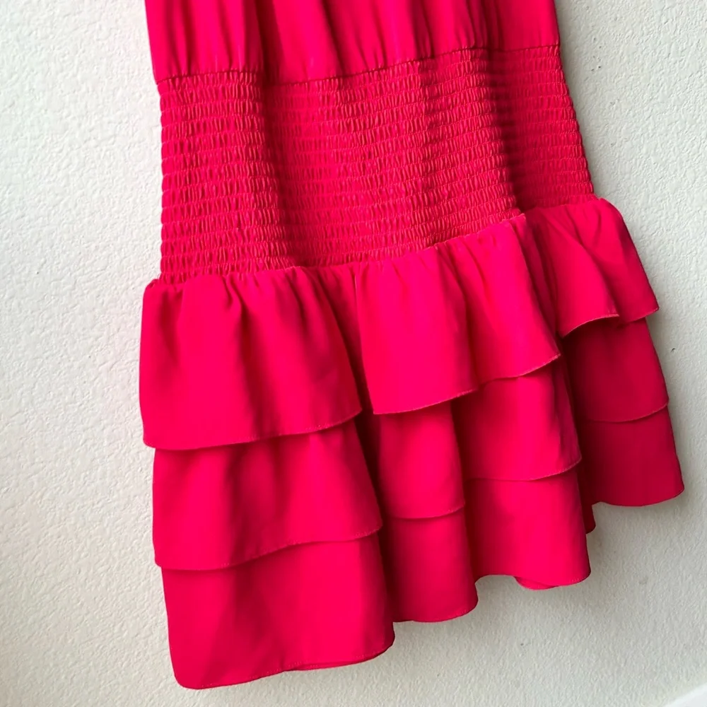 Amanda Uprichard Lipstick Res Halter Neck Sorella Mini Dress Sz M - Picture 7 of 14